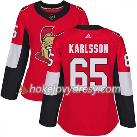 Dámské Hokejový Dres Ottawa Senators Erik Karlsson 65 Červená 2017-2018 Adidas Authentic